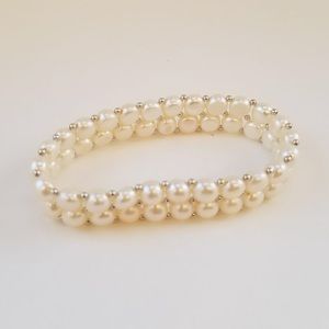 🔮Double Strand Pearl Bracelet - Natural White🔮